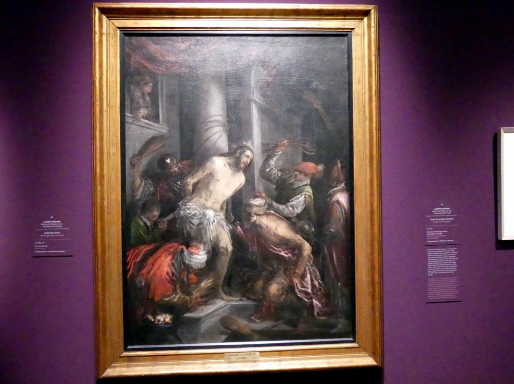 Jacopo Bassano (da Ponte) (1539–1590), Geißelung Christi, Frankfurt, Städel, Ausstellung "Tizian und die Renaissance in Venedig" vom 13.02. - 26.05.2019, Teil 2, Raum 2, um 1585–1588, Bild 1/2