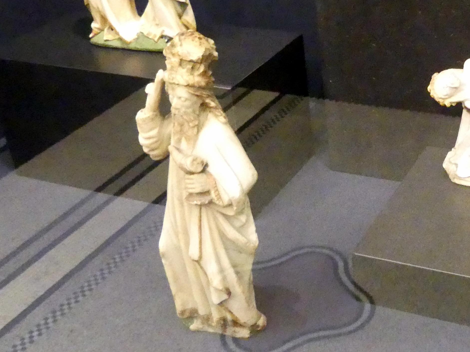 Heiliger König einer Anbetung, Frankfurt am Main, Liebieghaus Skulpturensammlung, Mittelalter 3 - große Kunst im kleinen Format, um 1450–1460, Bild 2/3