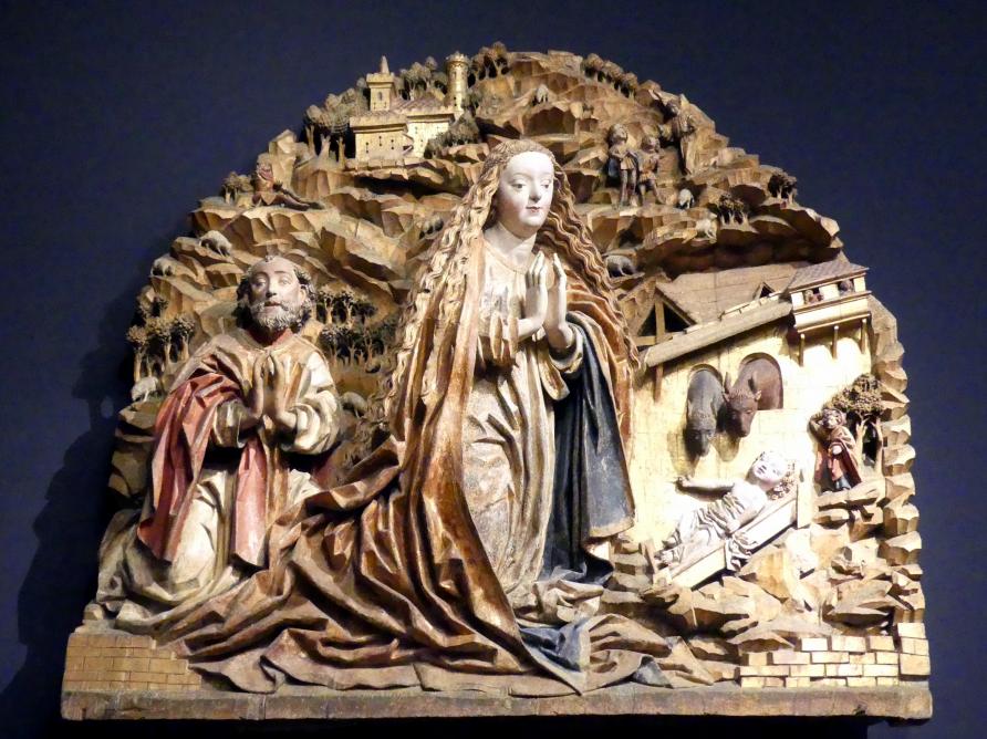 Geburt Christi, Frankfurt am Main, Liebieghaus Skulpturensammlung, Mittelalter 5 - der Erfolg der neuen Kunst, um 1490, Bild 1/2