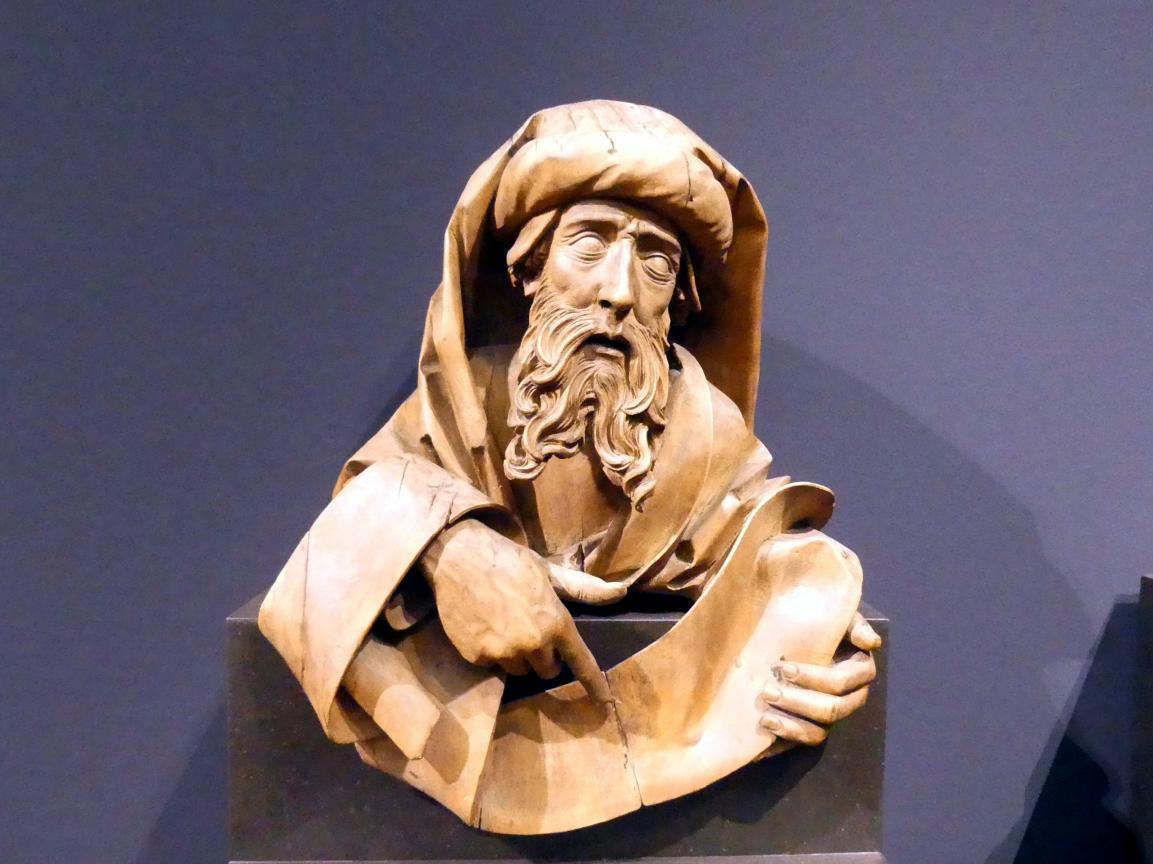 Michel Erhart (1472–1516), Zwei Prophetenbüsten, Frankfurt am Main, Liebieghaus Skulpturensammlung, Mittelalter 5 - der Erfolg der neuen Kunst, um 1490, Bild 2/4
