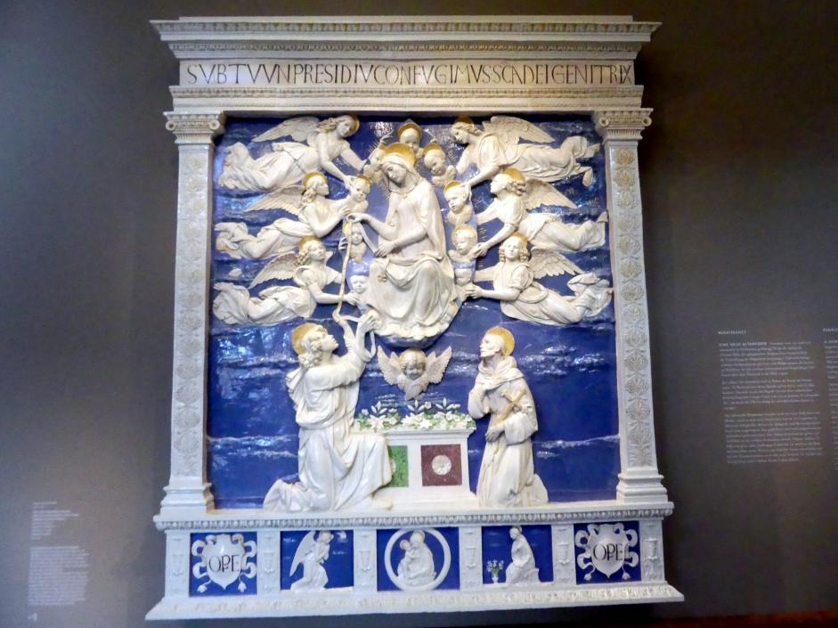 Andrea della Robbia (1465–1525), Altar der Himmelfahrt Mariae, Frankfurt am Main, Liebieghaus Skulpturensammlung, Renaissance - eine neue Altarform, um 1500