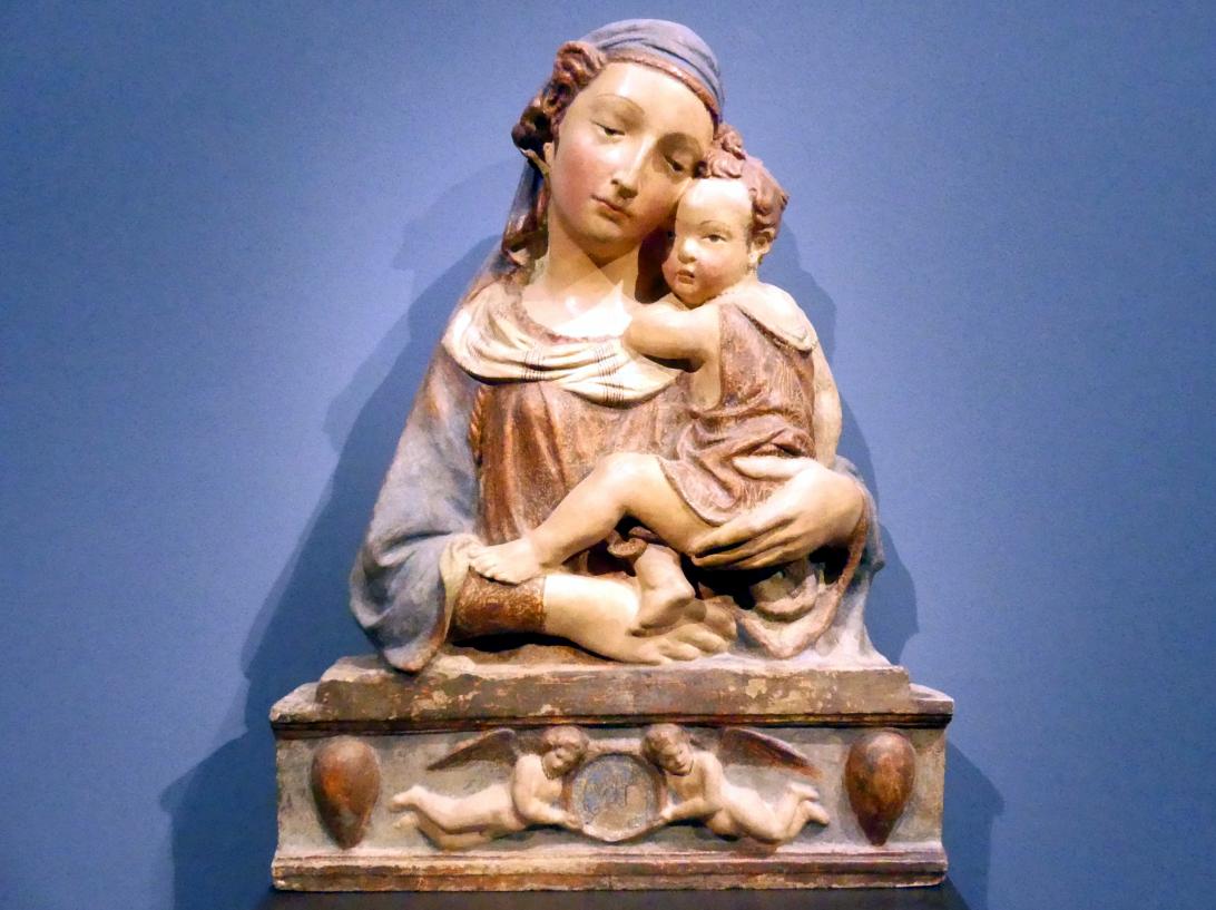 Madonna mit Kind, Frankfurt am Main, Liebieghaus Skulpturensammlung, Renaissance - Antike und Natur, 1. Hälfte 15. Jhd.