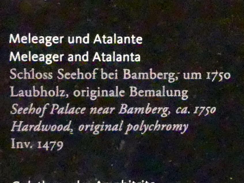 Ferdinand Tietz (Ferdinand Dietz) (1740–1767), Meleager und Atalante, Frankfurt am Main, Liebieghaus Skulpturensammlung, Rokoko, um 1750, Bild 3/4