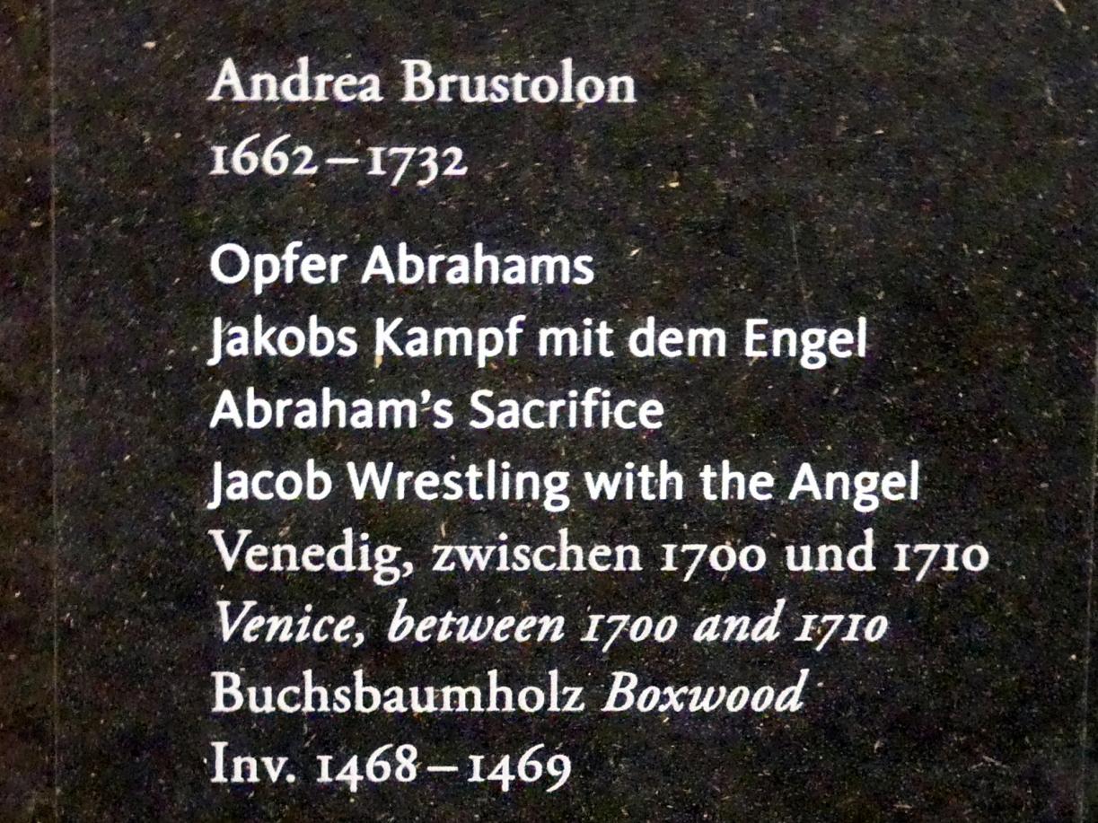 Andrea Brustolon (1705), Jakobs Kampf mit dem Engel, Frankfurt am Main, Liebieghaus Skulpturensammlung, Barock - barockes Theater, um 1700–1710, Bild 2/3