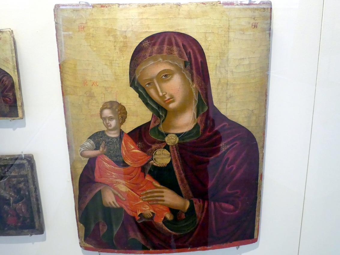 Gottesmutter Madre della Consolazione, Frankfurt am Main, Ikonen-Museum, Erdgeschoss, um 1500, Bild 1/2