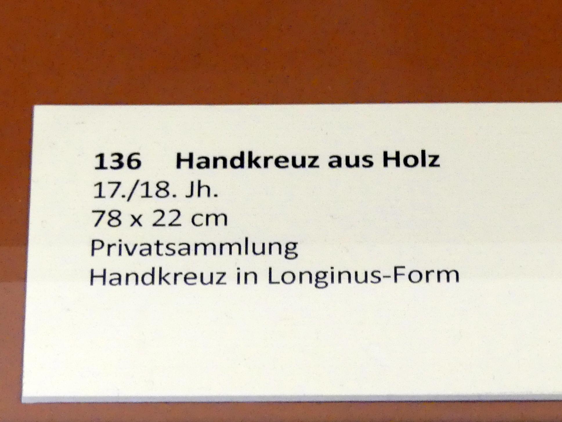 Handkreuz, Frankfurt am Main, Ikonen-Museum, Das äthiopisch-orthodoxe Christentum, um 1600–1800, Bild 2/2