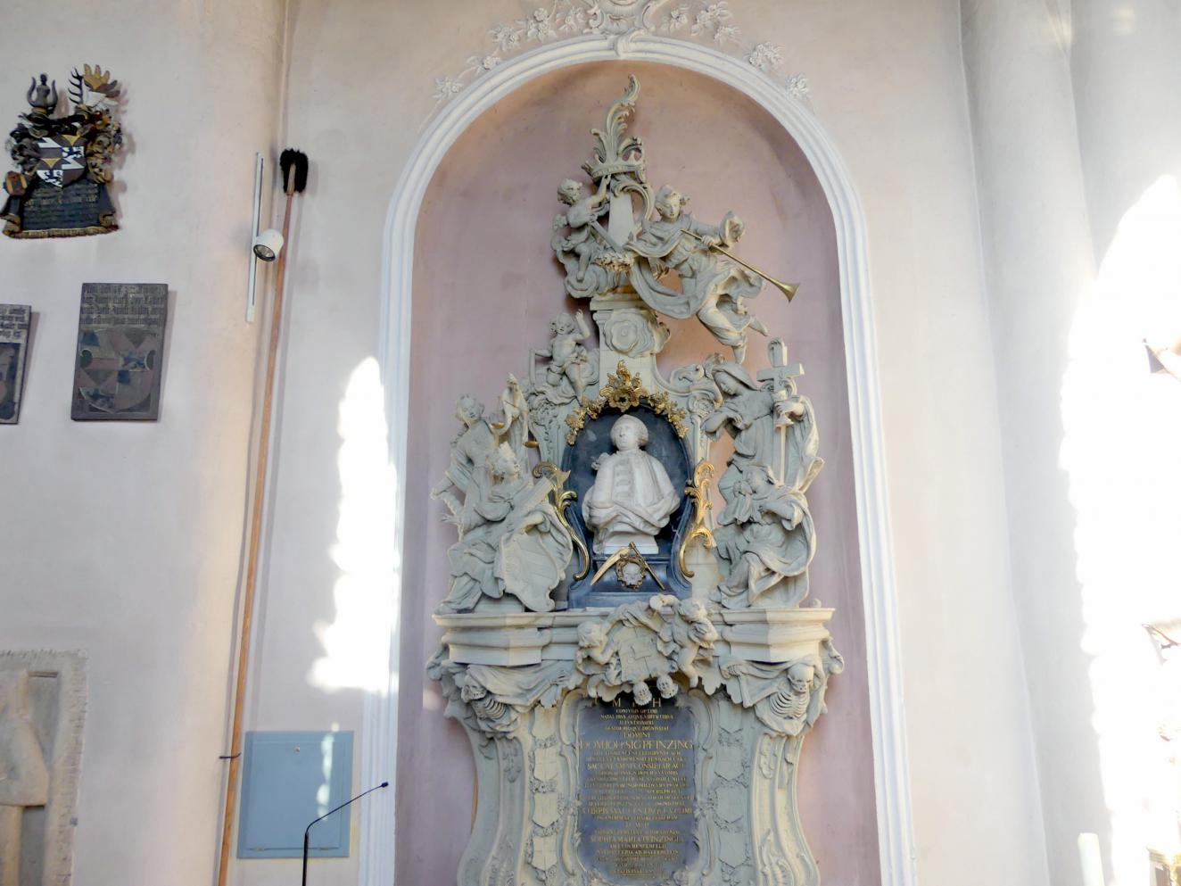 Joseph Bonaventura Mutschele (1762–1766), Grabmal für Johann Sigmund Pfinzing, Großgründlach, ev. Pfarrkirche St. Laurentius, nach 1764