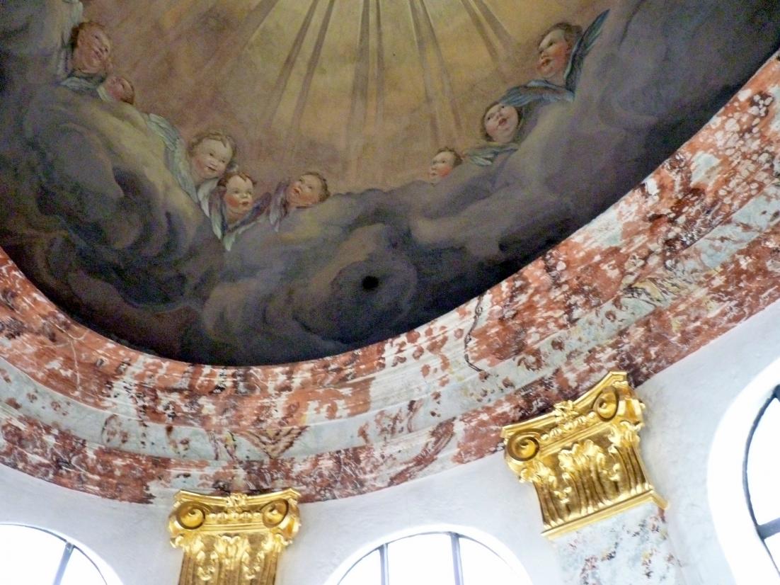 Johann Michael Rottmayr (1674–1730), Kuppelfresko und vier Gewölbefresken der Kreuzarme, Wien, Kirche St. Karl Borromäus ('Wiener Karlskirche'), 1725–1730, Bild 4/17