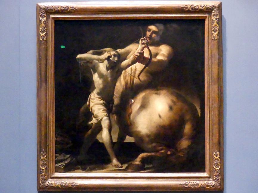 Giuseppe Maria Crespi (Spagnuolo) (1697–1733), Der Kentaur Chiron und Achill, Wien, Kunsthistorisches Museum, Saal VI, um 1695–1700, Bild 1/2