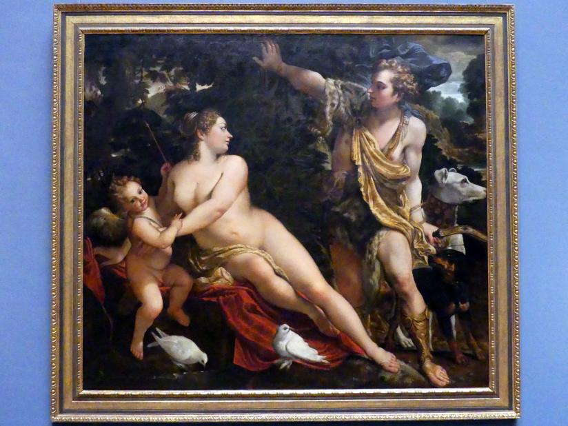 Annibale Carracci (1582–1609), Venus und Adonis, Wien, Kunsthistorisches Museum, Saal VI, um 1595, Bild 1/2
