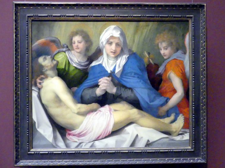 Andrea del Sarto (1512–1529), Beweinung Christi, Wien, Kunsthistorisches Museum, Saal III, um 1519–1520, Bild 1/2