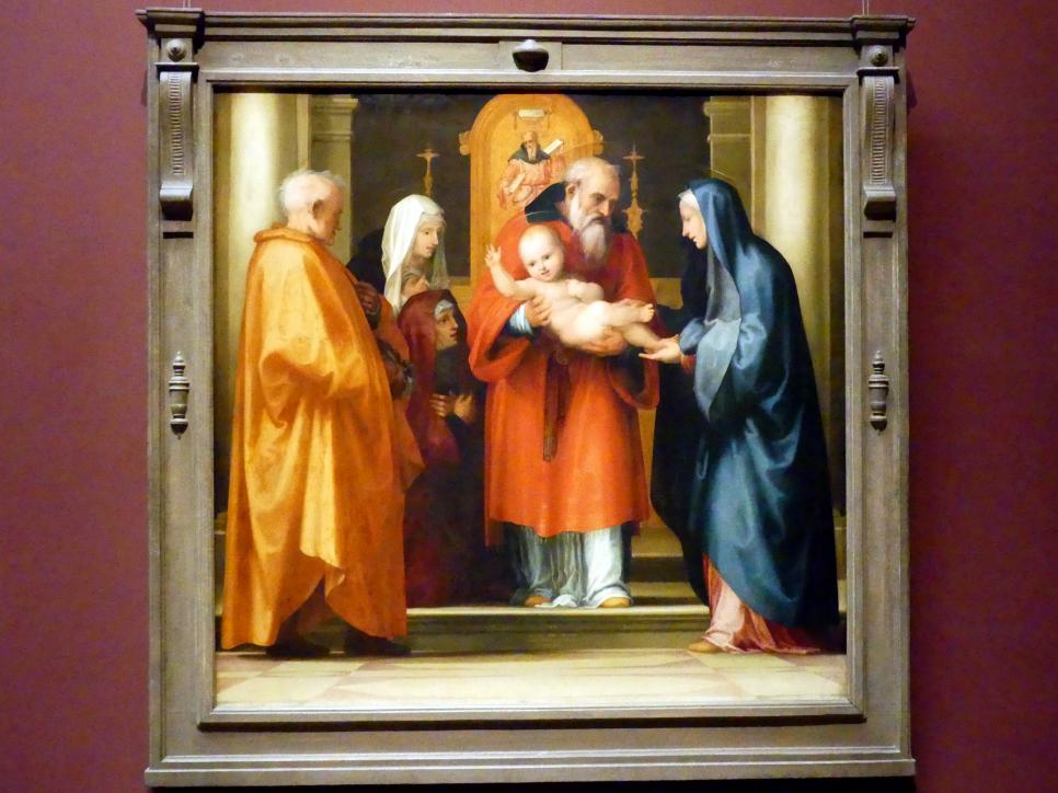 Fra Bartolomeo (Baccio della Porta) (1495–1516), Darstellung Christi im Tempel, Wien, Kunsthistorisches Museum, Saal III, 1516, Bild 1/2