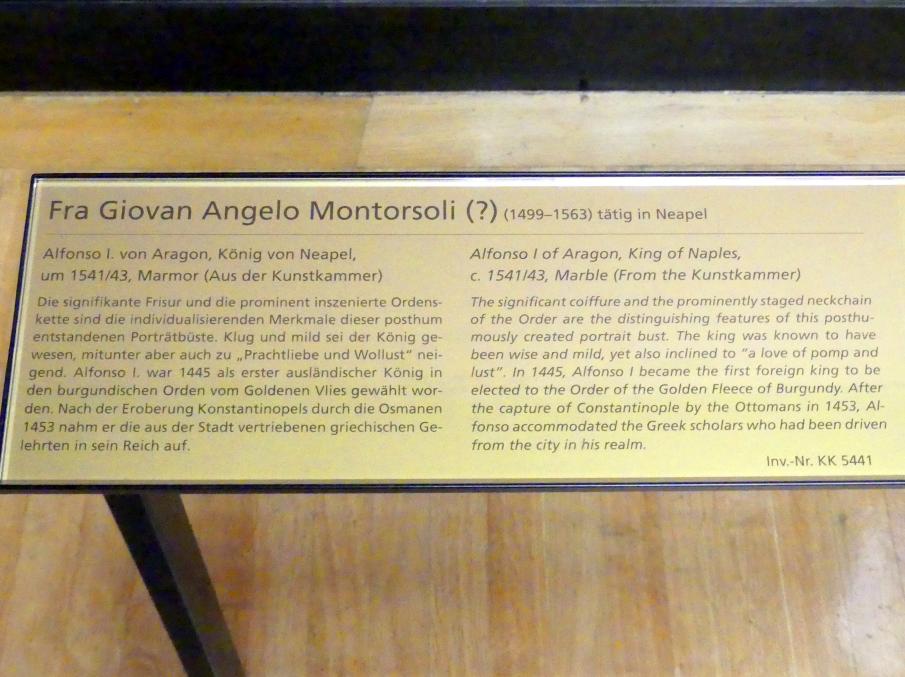 Giovanni Angelo Montorsoli (1542), Alfonso V. von Aragon, als Alfons I. König von Neapel, Wien, Kunsthistorisches Museum, Saal III, um 1541–1543, Bild 5/5