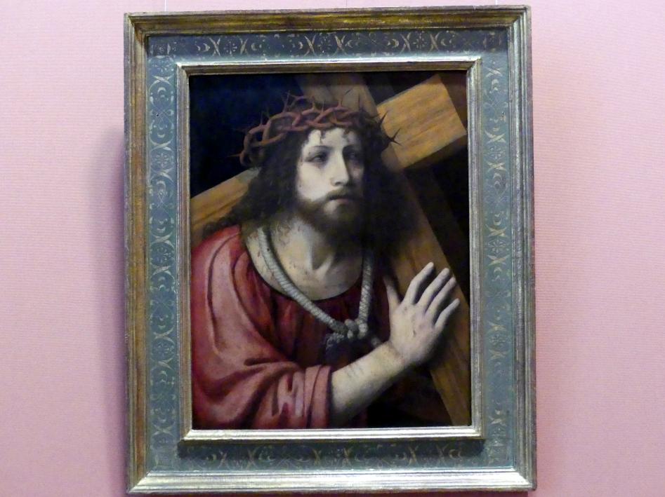 Bernardino Luini (1510–1527), Kreuztragender Christus, Wien, Kunsthistorisches Museum, Kabinett 7, um 1510–1515, Bild 1/2