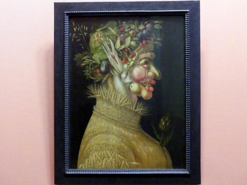 Giuseppe Arcimboldo (1557–1593), Sommer, Wien, Kunsthistorisches Museum, Kabinett 8, 1563, Bild 1/2