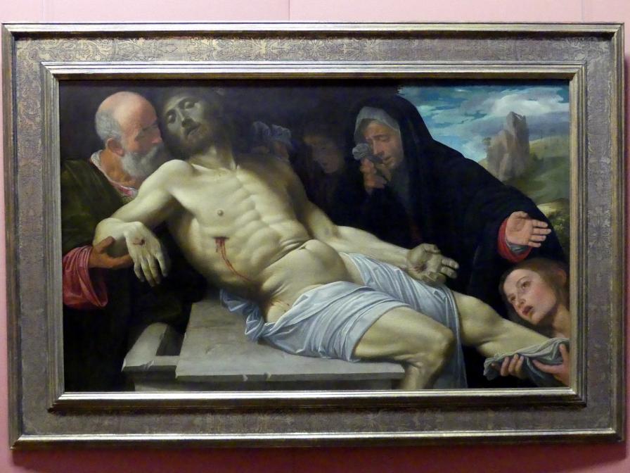 Giovanni Girolamo Savoldo (Girolamo da Brescia) (1516–1537), Beweinung Christi, Wien, Kunsthistorisches Museum, Kabinett 8, um 1513–1520