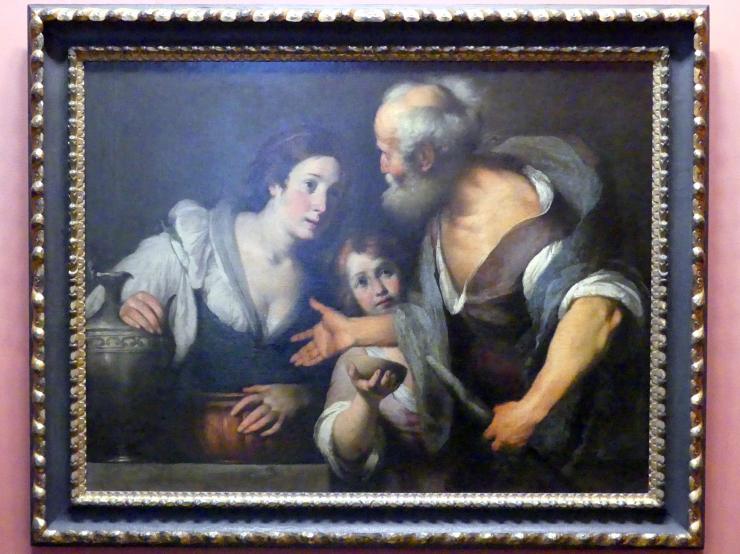 Bernardo Strozzi (1622–1644), Der Prophet Elias und die Witwe von Sarepta, Wien, Kunsthistorisches Museum, Kabinett 11, um 1640–1644