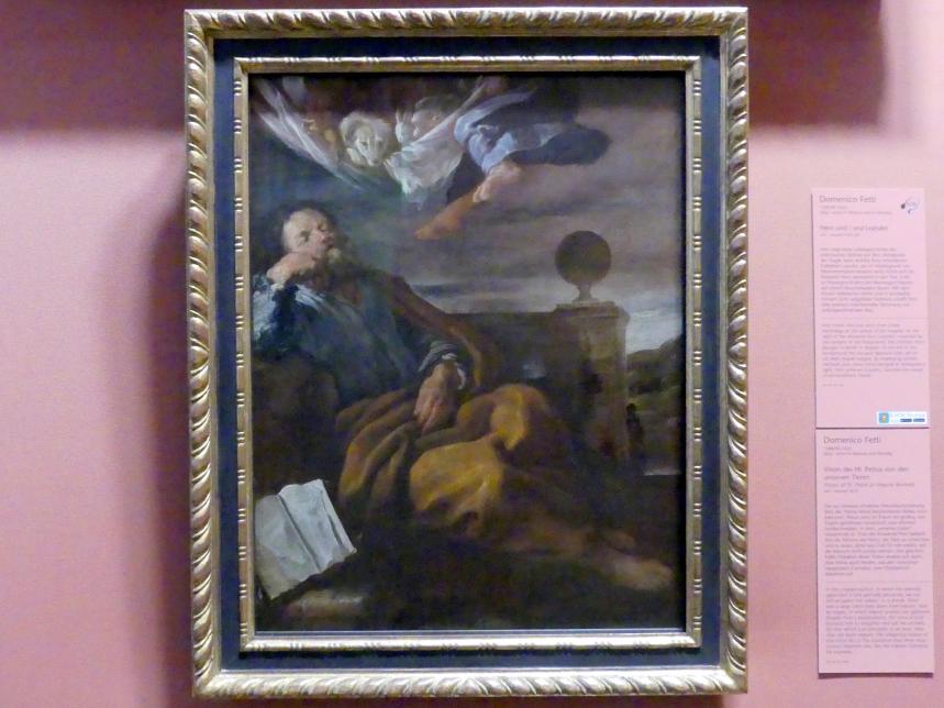Domenico Fetti (1613–1622), Vision des Hl. Petrus von den unreinen Tieren, Wien, Kunsthistorisches Museum, Kabinett 12, um 1619, Bild 1/2