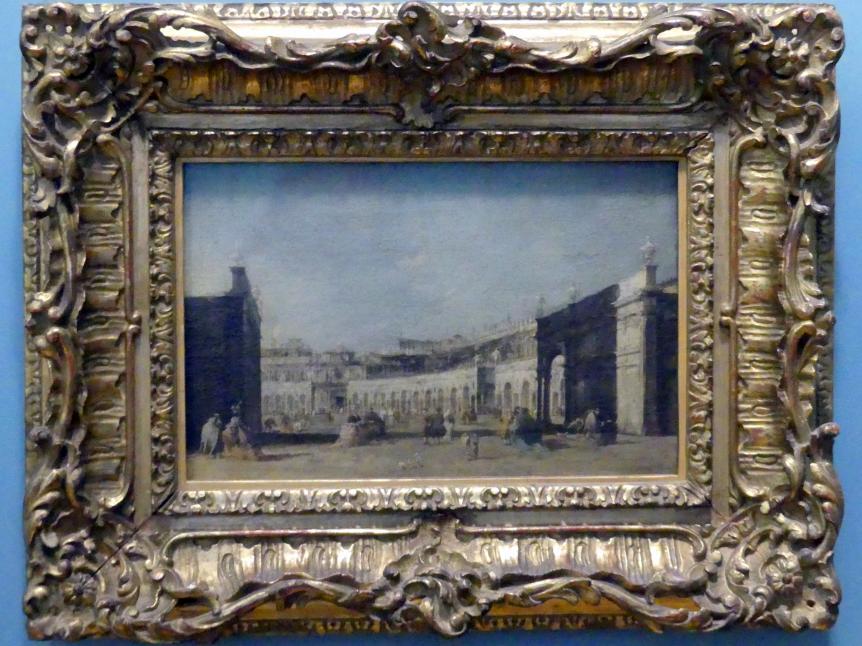 Francesco Guardi (1755–1790), Markusplatz in Venedig, Wien, Kunsthistorisches Museum, Kabinett 13, nach 1776, Bild 1/2
