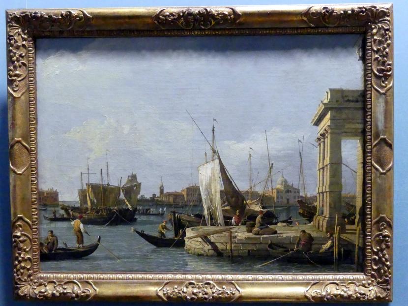 Giovanni Antonio Canal ("Canaletto") (1722–1765), Die Dogana in Venedig, Wien, Kunsthistorisches Museum, Kabinett 13, um 1724–1730