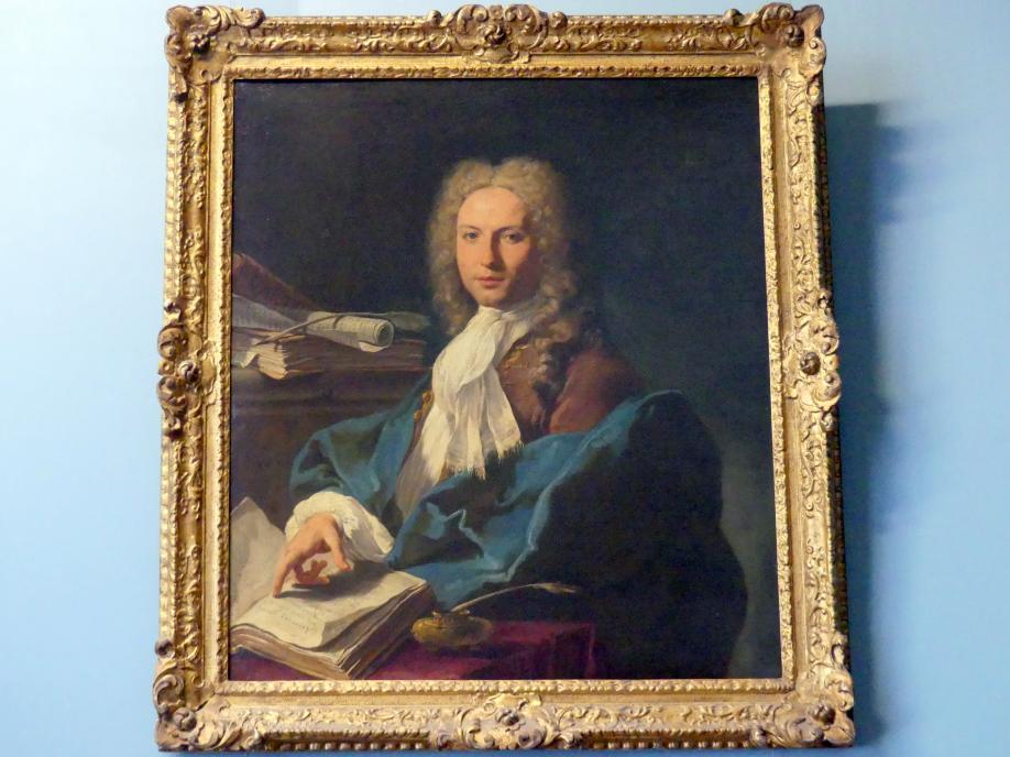 Giovanni Battista Pittoni (1722–1748), Bildnis eines Mathematikers, Wien, Kunsthistorisches Museum, Kabinett 13, um 1740, Bild 1/2