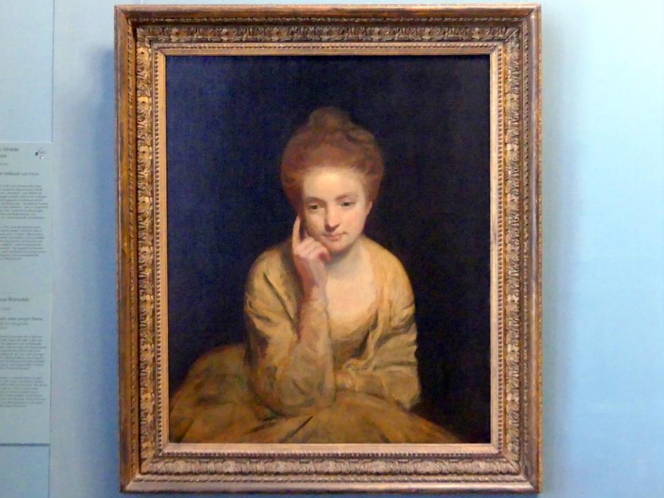 Joshua Reynolds (1754–1789), Bildnisstudie einer jungen Dame, Wien, Kunsthistorisches Museum, Kabinett 13, um 1760–1765, Bild 1/2