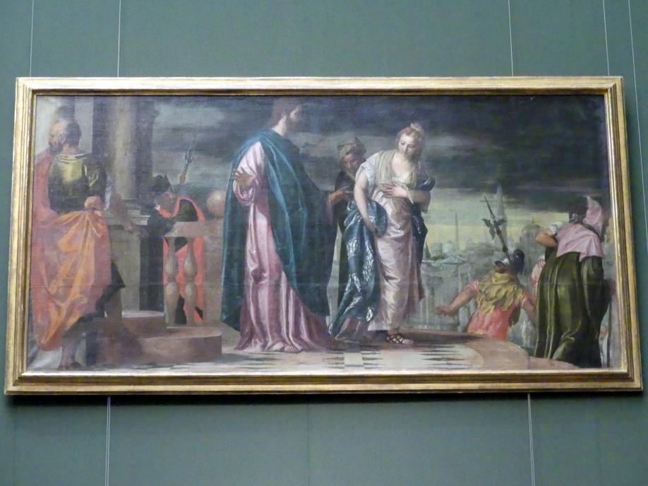 Paolo Caliari (Veronese) (1547–1587), Christus und die Ehebrecherin, Wien, Kunsthistorisches Museum, Saal XV, um 1585, Bild 1/2
