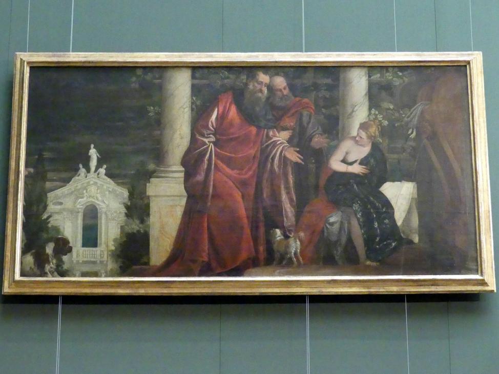 Paolo Caliari (Veronese) (1547–1587), Susanna und die beiden Alten, Wien, Kunsthistorisches Museum, Saal XV, um 1585