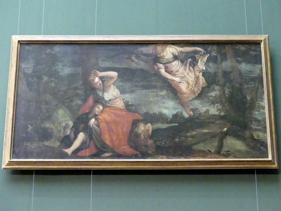Paolo Caliari (Veronese) (1547–1587), Der Engel erscheint Hagar in der Wüste, Wien, Kunsthistorisches Museum, Saal XV, um 1585