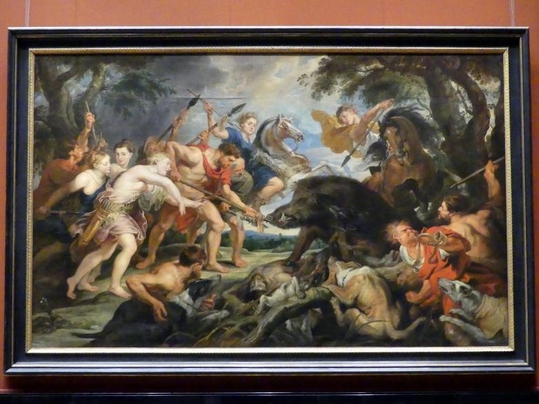 Peter Paul Rubens (1598–1650), Jagd des Meleager und der Atalante, Wien, Kunsthistorisches Museum, Saal XIV, um 1617–1628, Bild 1/2