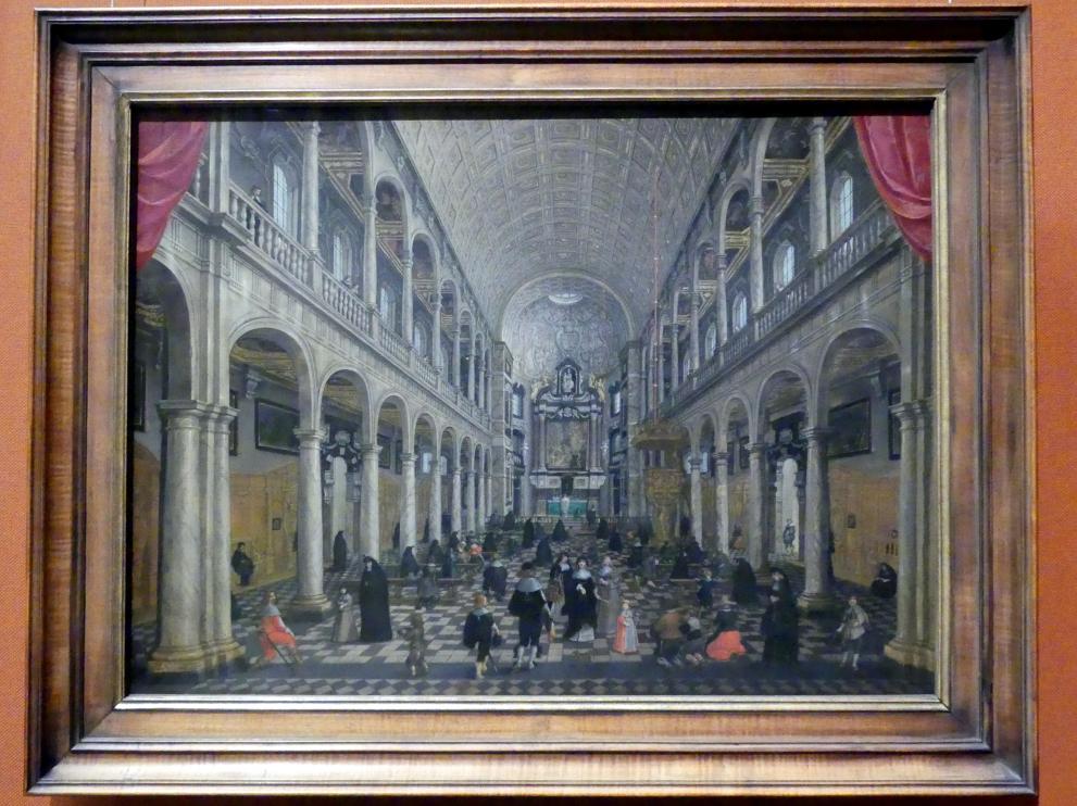 Sebastian Vrancx (1618–1630), Jesuitenkirche zu Antwerpen, Wien, Kunsthistorisches Museum, Saal XIV, um 1630