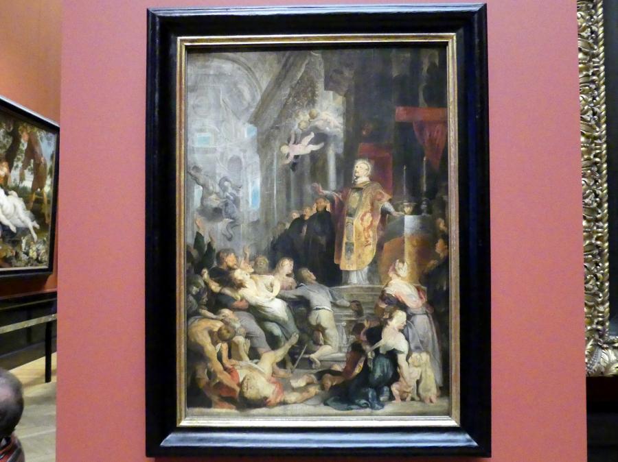Peter Paul Rubens (1598–1650), Wunder des hl. Ignatius von Loyola, modello, Wien, Kunsthistorisches Museum, Saal XIV, um 1615–1616