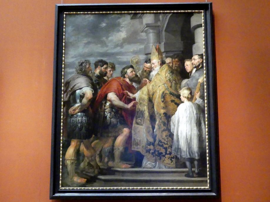 Peter Paul Rubens (1598–1650), Hl. Ambrosius und Kaiser Theodosius, Wien, Kunsthistorisches Museum, Saal XIV, um 1615–1616