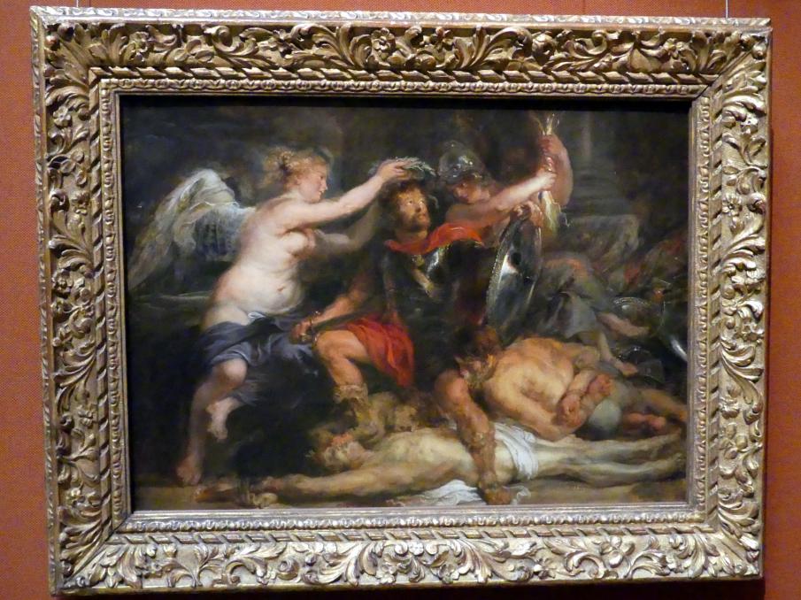 Peter Paul Rubens (1598–1640), Die Krönung des Siegers, Wien, Kunsthistorisches Museum, Saal XIII, um 1630–1635, Bild 1/2