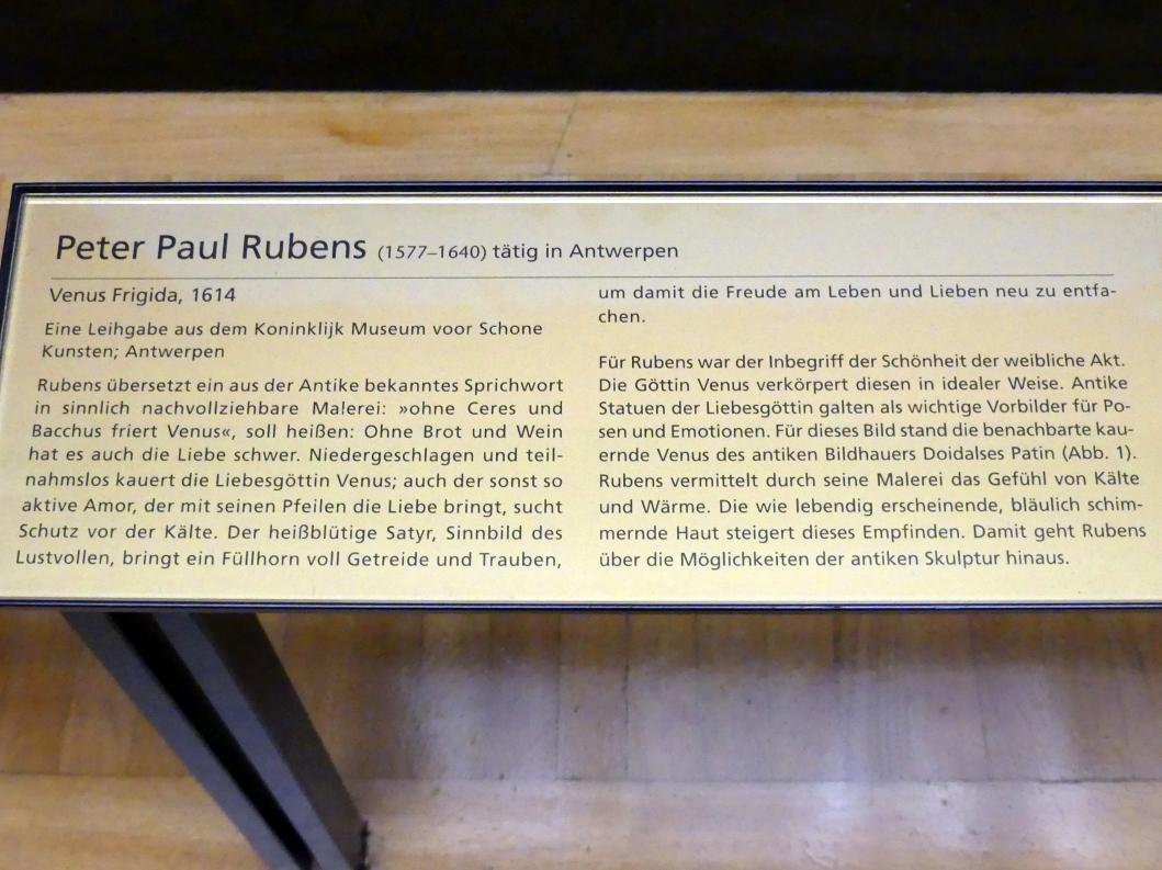 Peter Paul Rubens (1598–1640), Venus Frigida, Wien, Kunsthistorisches Museum, Saal XIII, 1614, Bild 2/5