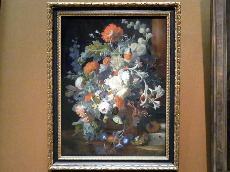 Jan van Huysum (1705–1730), Blumenstrauß bei einer Säule, Wien, Kunsthistorisches Museum, Saal XII, 1. Hälfte 18. Jhd., Bild 1/2