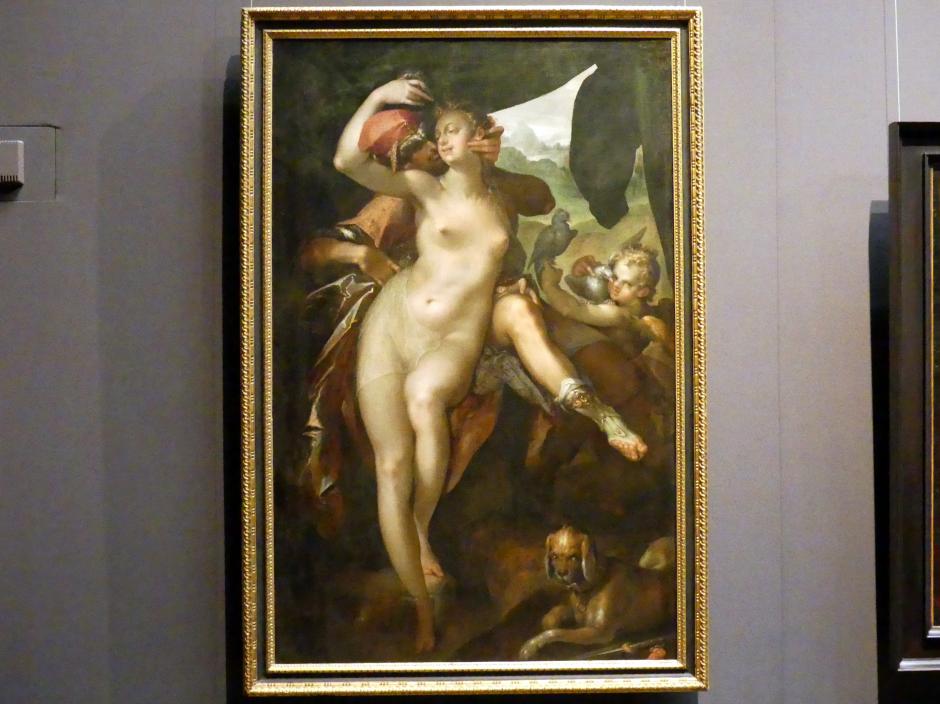 Bartholomäus Spranger (1569–1610), Venus und Adonis, Wien, Kunsthistorisches Museum, Saal XI, um 1595–1597, Bild 1/2