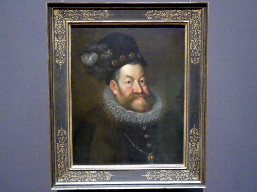 Hans von Aachen (1574–1615), Kaiser Rudolph II., Wien, Kunsthistorisches Museum, Saal XI, um 1606–1608, Bild 1/2