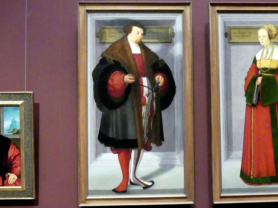 Christoph Amberger (1525–1552), Bildnis eines Mannes, Wien, Kunsthistorisches Museum, Saal IX, 1525, Bild 1/3