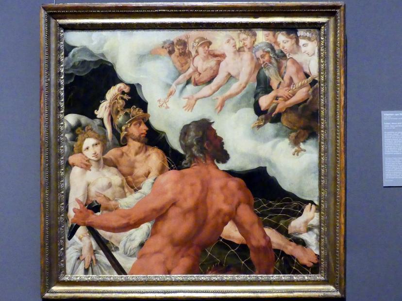 Maarten van Heemskerck (1531–1561), Vulkan, Venus und Mars, Wien, Kunsthistorisches Museum, Kabinett 15, um 1540, Bild 1/2