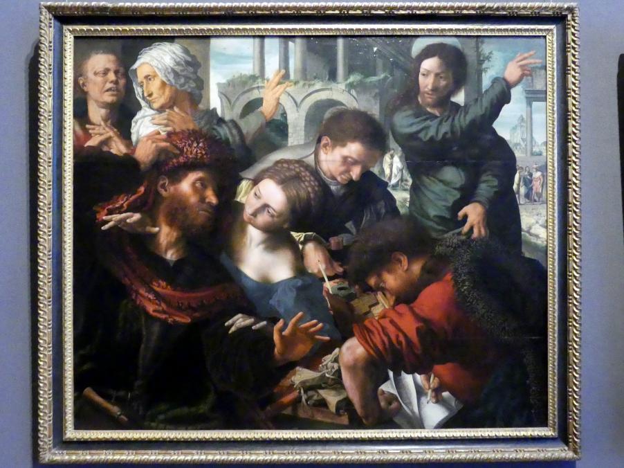 Jan Sanders van Hemessen (1530–1555), Berufung des Apostels Matthäus, Wien, Kunsthistorisches Museum, Kabinett 16, um 1548, Bild 1/2