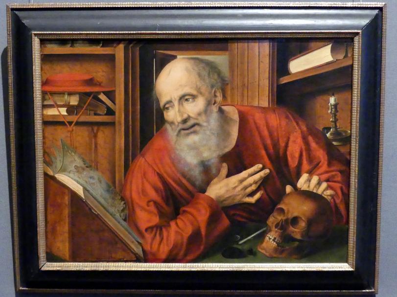 Quinten Massys (1514–1530), Hl. Hieronymus in der Zelle, Wien, Kunsthistorisches Museum, Kabinett 16, 2. Viertel 16. Jhd.