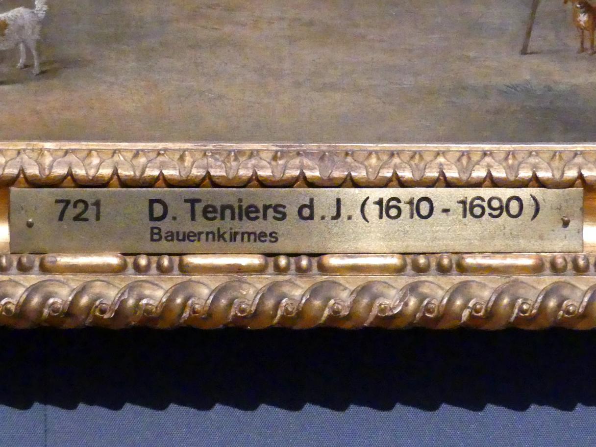 David Teniers der Jüngere (1633–1682), Bauernkirmes, Wien, Kunsthistorisches Museum, Kabinett 17, Undatiert, Bild 2/2