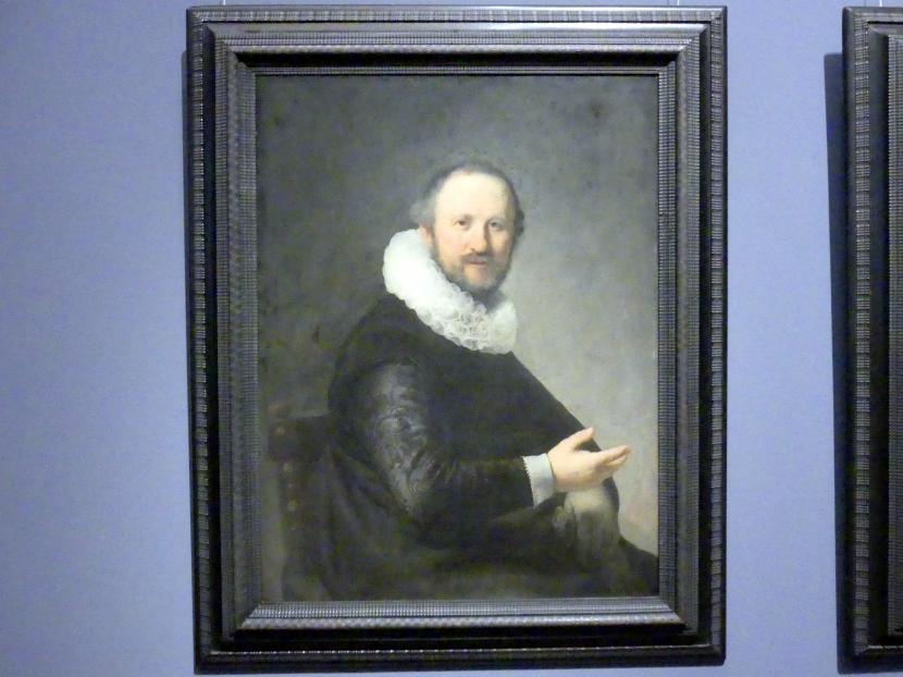Rembrandt (Rembrandt Harmenszoon van Rijn) (1627–1669), Bildnis eines Mannes, Wien, Kunsthistorisches Museum, Kabinett 18, um 1632