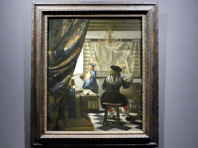 Jan Vermeer (Johannes Vermeer) (1654–1672), Die Malkunst, Wien, Kunsthistorisches Museum, Kabinett 19, um 1666–1668