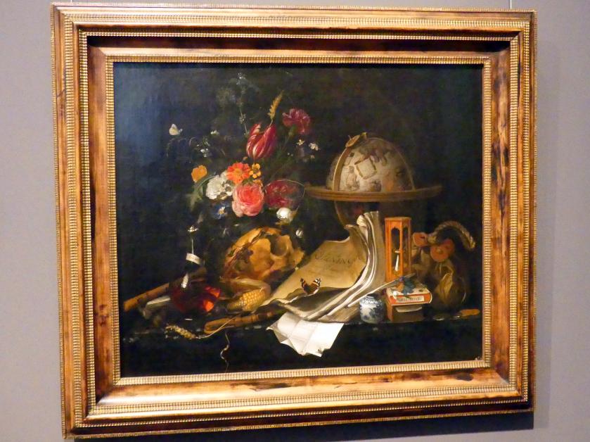 Maria van Oosterwijk (1668), Vanitas-Stillleben, Wien, Kunsthistorisches Museum, Kabinett 19, 1668, Bild 1/2