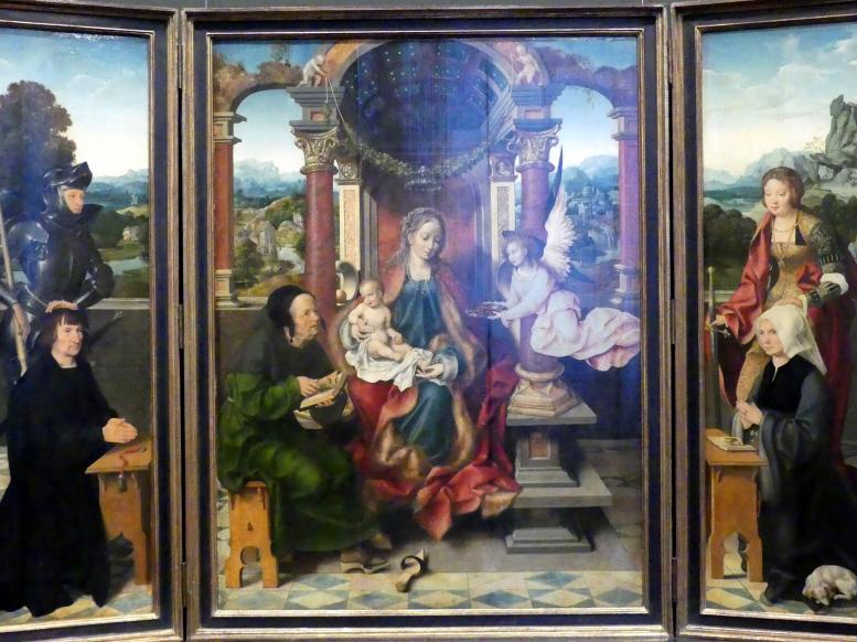 Joos van Cleve (Joos van der Beke) (1507–1538), Flügelaltar, Wien, Kunsthistorisches Museum, Kabinett 21, um 1530, Bild 2/5