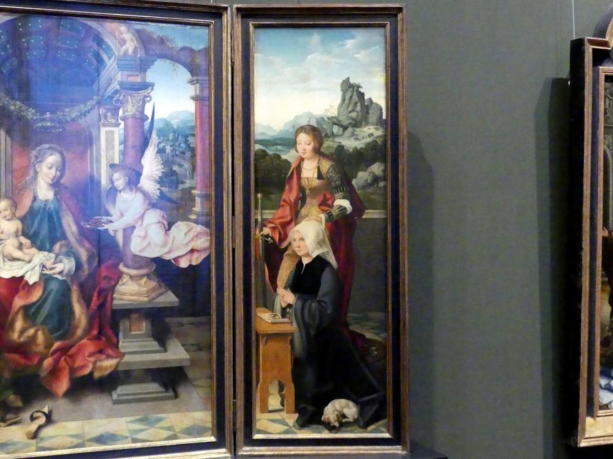 Joos van Cleve (Joos van der Beke) (1507–1538), Flügelaltar, Wien, Kunsthistorisches Museum, Kabinett 21, um 1530, Bild 4/5