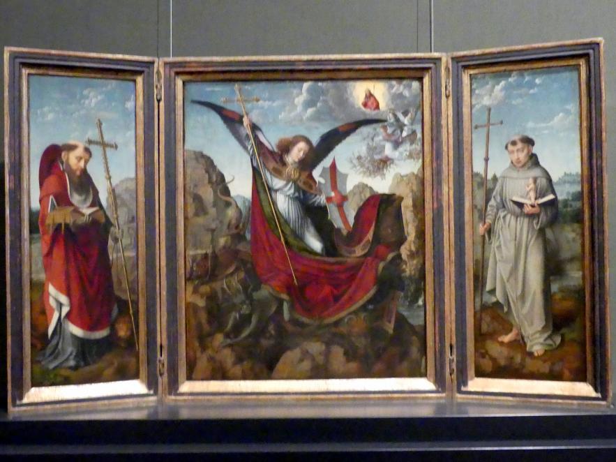 Gerard David (1475–1519), Michaelsaltar, Wien, Kunsthistorisches Museum, Kabinett 21, um 1510