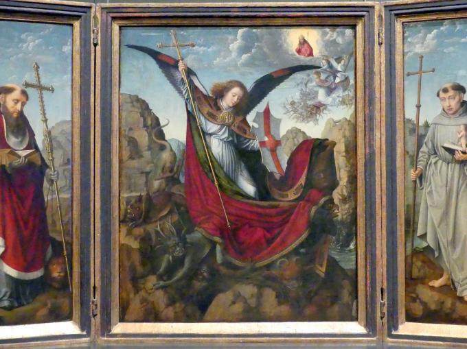 Gerard David (1475–1519), Michaelsaltar, Wien, Kunsthistorisches Museum, Kabinett 21, um 1510, Bild 2/5